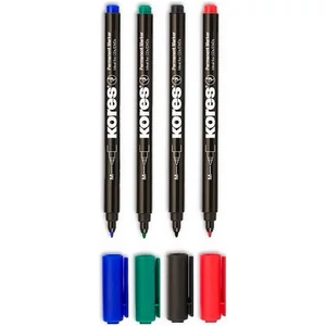 Alkoholos CD marker Kores 1mm 4színű készlet Írószerek KORES 22140