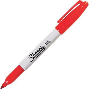 Alkoholos marker Sharpie FINE Marker permanent F 1mm - piros