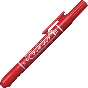 Alkoholos marker Zebra 1,3 mm, nyomógombos,Mckie Retractable piros