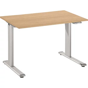 Íróasztal Állítható magasságú 800x1200mm Világosszürke kézi 610-404 FH