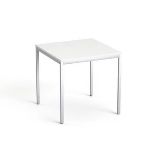Általános asztal fémlábbal 75x75cm MAYAH Freedom SV-37 fehér