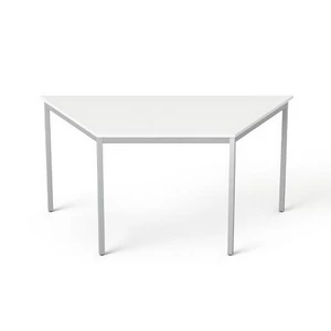 Általános asztal fémlábbal trapéz alakú 75x150/75cm MAYAH Freedom SV-41 fehér