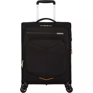 American Tourister kabinbőrönd Summerfunk 55/20 bővíthető bőrönd 124889/1041 fekete, 4 kerekű, textil