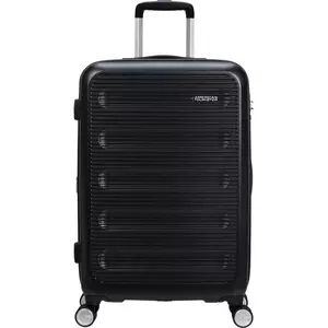 American Tourister bőrönd Astrobeam 67/24 Spinner Exp Tsa Storm Black