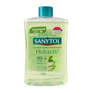Antibakteriális folyékony szappan utántöltő 500ml SANYTOL zöld tea és aloe vera