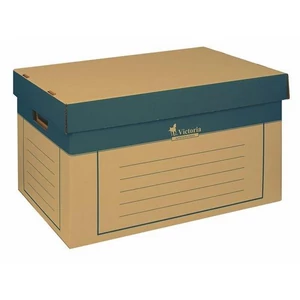 Archiváló konténer Victoria 320x460x270mm natúr karton 2db-os Iratrendezés Victoria 38074