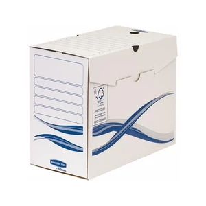 Archiválódoboz A/4 Fellowes 150mm Bankers Box Basic, kék-fehér Iratrendezés, archiválás