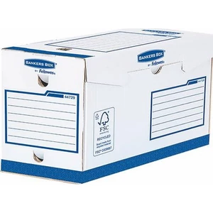 Archiválódoboz A/4+ Fellowes extra erős, 200mm,kék- fehér Iratrendezés, archiválás