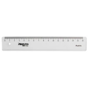 Vonalzó 16cm egyenes Aristo GEOCollege víztiszta AH23017
