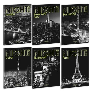 Ars Una Extra Kapcsos Füzet 26 A/4 Négyzethálós Night Life 26'