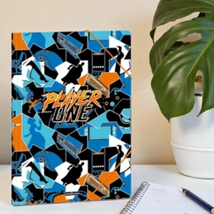 Ars Una Gumis mappa A4 24' Player One 50213535 350gr vastag kartonból