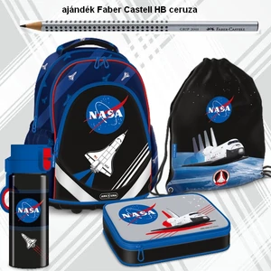 Iskolatáska szett Ars Una 23 NASA (5255) iskolatáska, tolltartó, tornazsák, kulacs