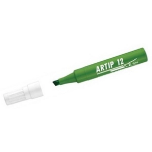 Artip 12 marker zöld 1-4mm vágott hegyű flipchart marker ICO táblamarker