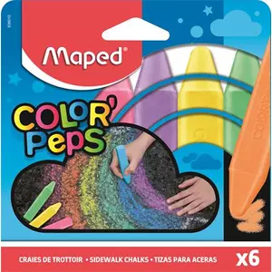 Aszfaltkréta 6 Maped Color'Peps 6 féle szín Írószerek Maped 936010