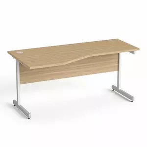 Asztal Irodai Mayah Freedom SV-30 kőris fémlábbal 160x80 cm,balos
