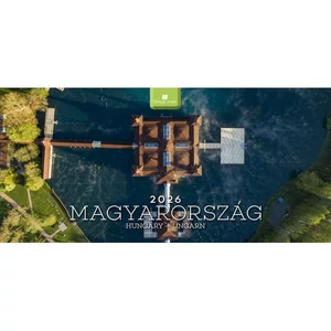 Asztali naptár 2026 Magyarország fekvő fehér Dayliner 2026-os kollekció