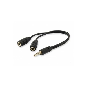 Audio elosztó kábel 13cm 2 bemenet/1 kimenet EQUIP