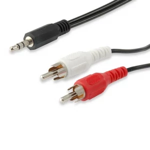 Audio kábel 3,5mm jack-2xRCA 2,5 m EQUIP