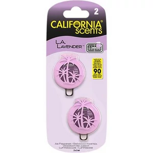 Autóillatosító mini diffúzer 2x3ml CALIFORNIA SCENTS La Lavender