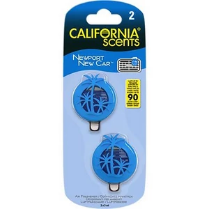 Autóillatosító mini diffúzer 2x3ml CALIFORNIA SCENTS Newport New Car