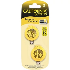 Autóillatosító mini diffúzer 2x3ml CALIFORNIA SCENTS Tropical Colada