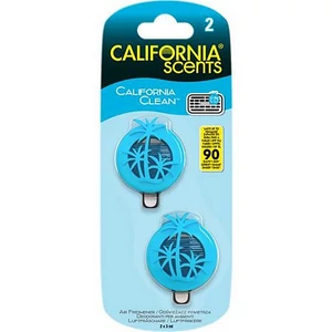 Autóillatosító mini diffúzer 2x3ml CALIFORNIA SCENTS California Clean