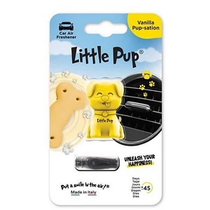 Autóillatosító szellőzőrácsra LITTLE JOE "PUP Vanilla Pup-sation" sárga