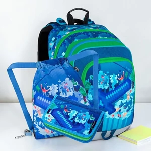 Bagmaster  Iskolatáska szett ALFA 21 B táska tolltartó tornazsák 25'