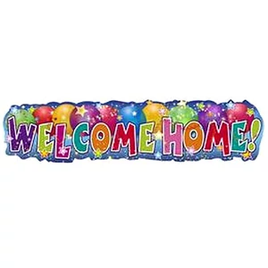 party Banner Welcome home 90x22