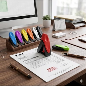 Bélyegző Trodat 9430 Mobile Printy fekete PN 30x33mm párna nélküli