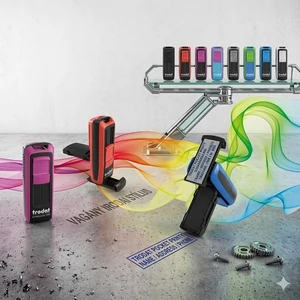 Bélyegző Trodat 9511 Pocket Printy pink/türkiz 38x14mm