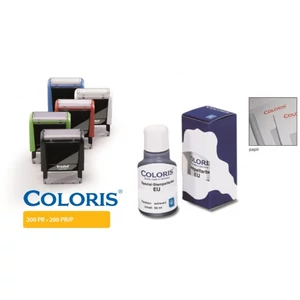 Bélyegzőfesték STK Coloris 200PR 28ml fekete gyosan száradó olaj nélküli irodai, kreatív használatra