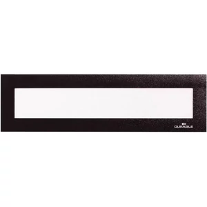 Bemutató fejléc Durable fekete, mágneses, 323x66mm