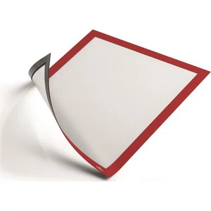 Bemutató keret A4 mágneses, DURABLE, piros 5db/csom