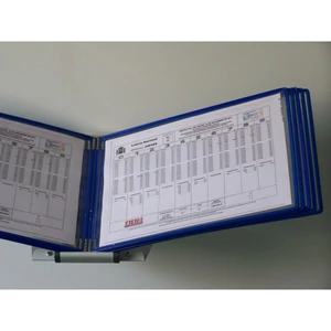 Bemutatótábla A4 Tarifold fekvő felül nyitott kék 10db/doboz