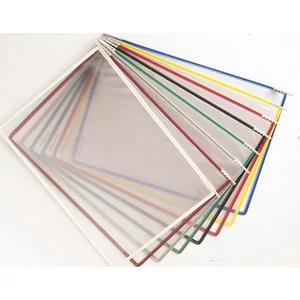 Bemutatótábla Tarifold A3 acélkeretes álló kék 10 db