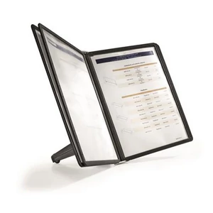 Bemutatótábla tartó asztali 5db bemutatótáblával DURABLE SHERPA fekete