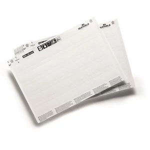 Betétlap 200x27mm DURABLE fehér 