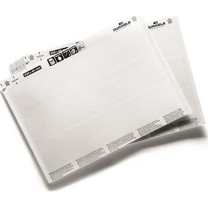 Betétlap 200x37mm DURABLE fehér 