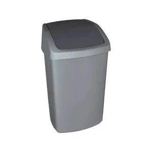 Billenős szemetes 50l CURVER Swing top ezüst/grafit