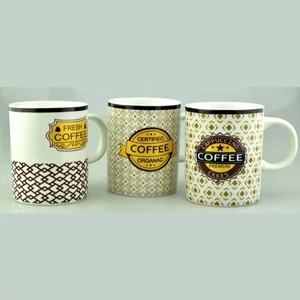 Bögre kerámia 3 féle, Coffee Premium