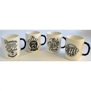 Bögre kerámia 350ml egyenes falú bicolor Street Art Coffee 253040 (8x10,1cm )