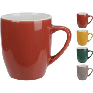 Bögre kerámia egyszínű 240ml 4féle piros, sárga, zöld, szürke kpmhu '25