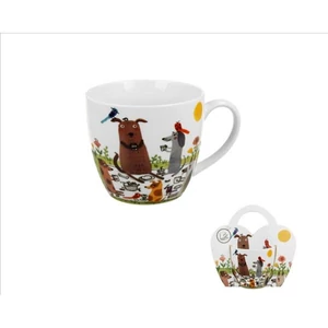 Bögre porcelán460 ml Dog picnic, díszcsomagolásban 