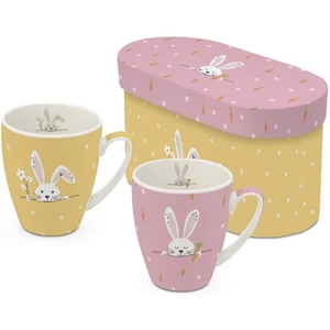 Bögre porcelán 0,35l dobozban,2db-os, Hello
