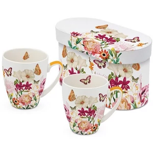 Bögre porcelán 0,35l dobozban 2db-os, Illusion