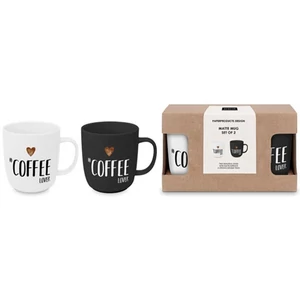 Bögre porcelán 0,4l dobozban,2db-os, Coffee Lover