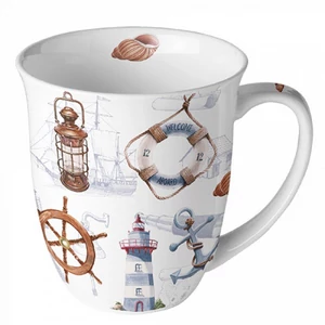 Bögre porcelán Ambiante Welcome Aboard 4dl porcelánbögre