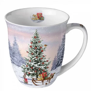 Bögre porcelán Ambiante Winter Animals 4dl porcelánbögre