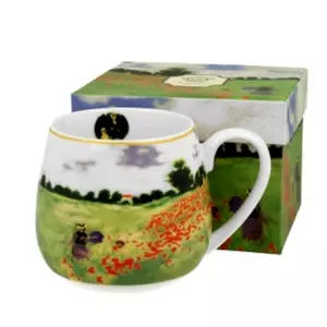 Bögre porcelán 430ml dobozban, Monet: Pipacsmező